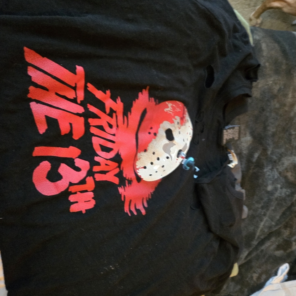 Friday 13 distressed graphic tee